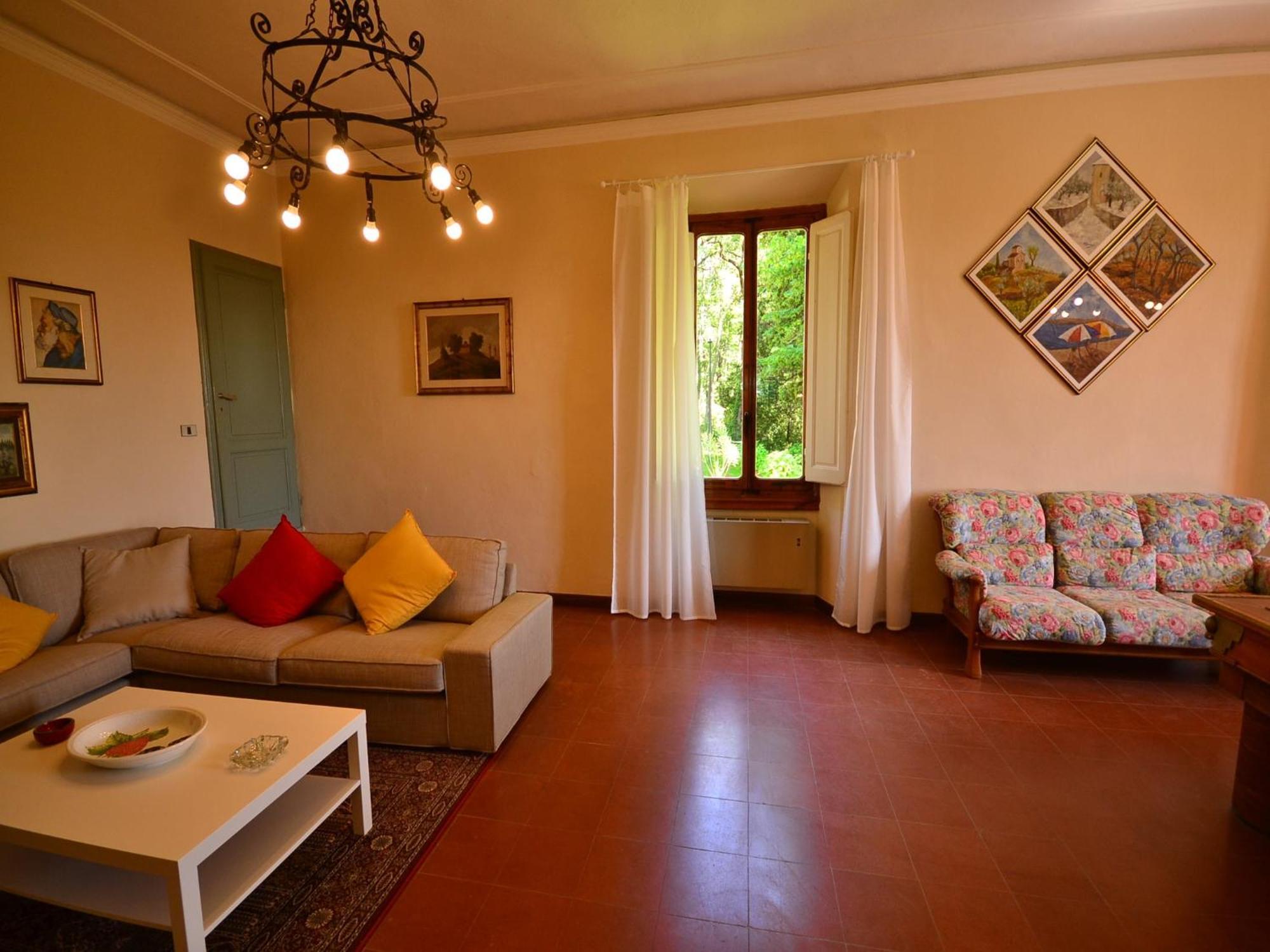 Lovely Holiday Home In Montefiridolfi With Hill View Dış mekan fotoğraf
